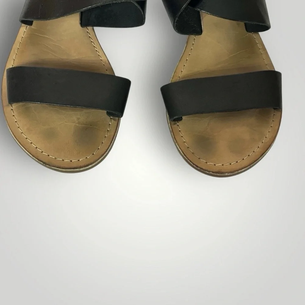 Callisto‎ of California Black Strappy Sandals Womens 7